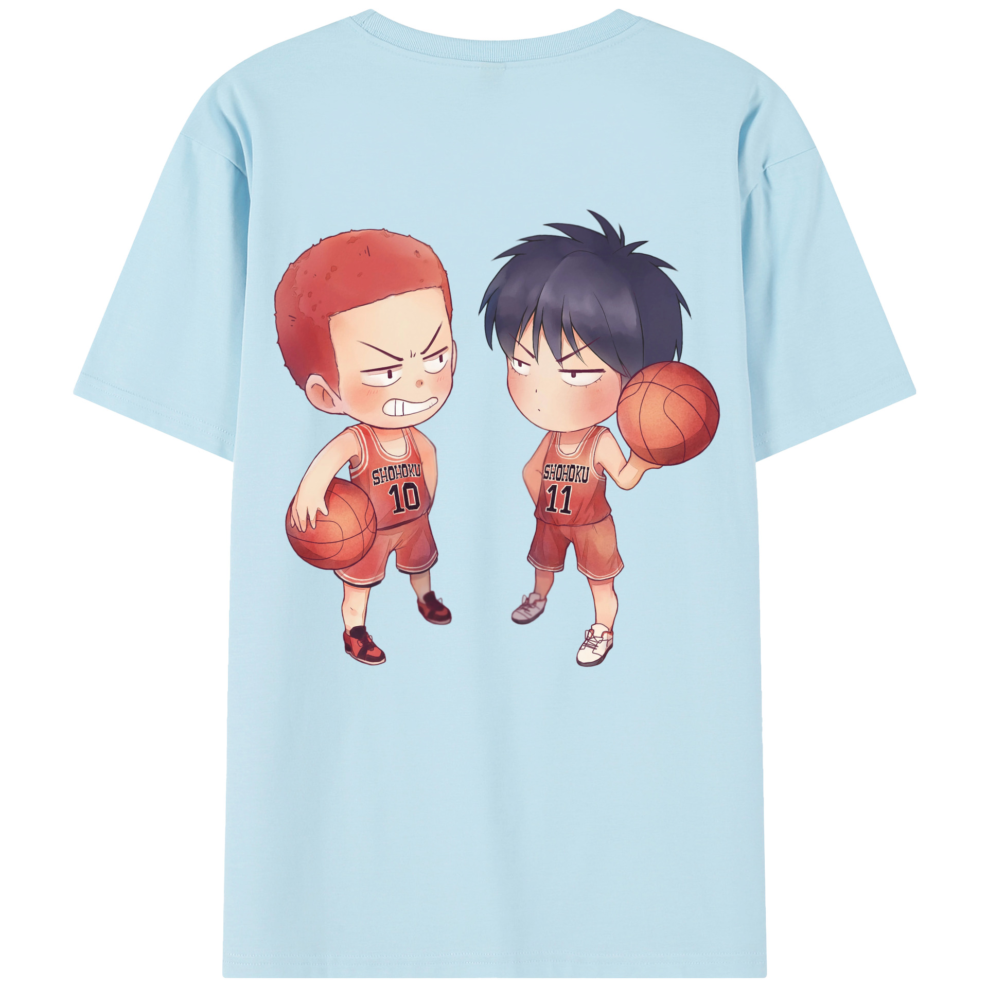 SLAM DUNK／スラムダンク 綿100％半袖Tシャツ（背面プリント）